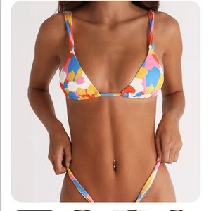 aurelle swim monaco tie top, worn once